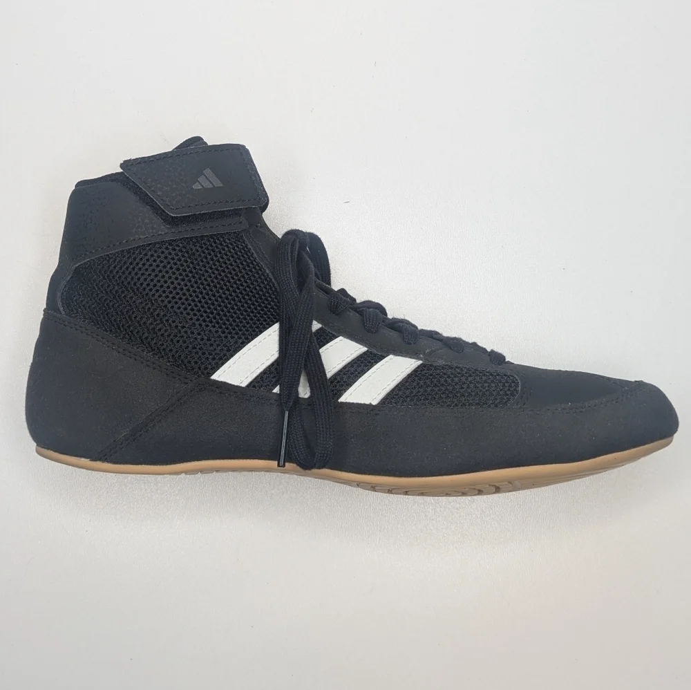 Adidas Men's Wrestling Shoe Black White Size 8